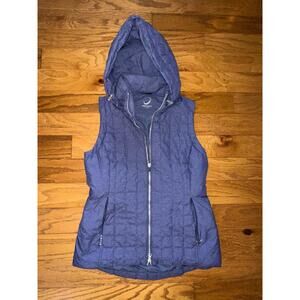 Zero Restriction Lizzie Down Vest/removable hood- Storm Blue/Purple Womens Small